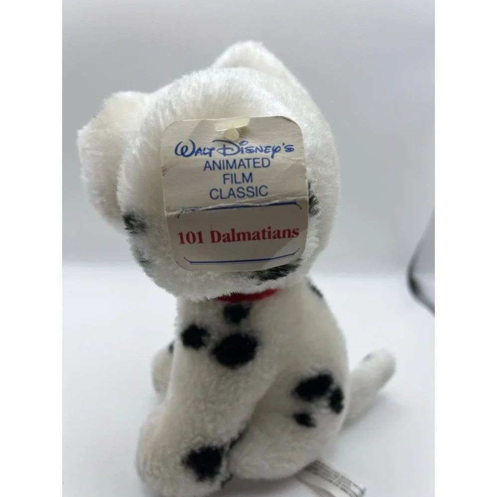 Vintage Disney 101 Dalmatians Pup Plush Red Collar Walt Disney Productions